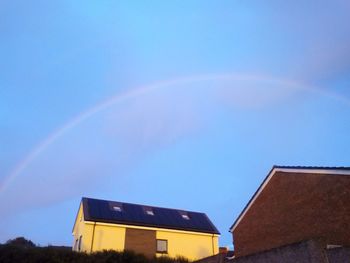 Low angle view of house against sky