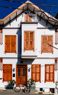 Low angle view of building against sky