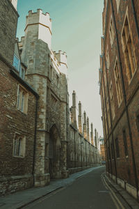 Low angle view of buildings against sky