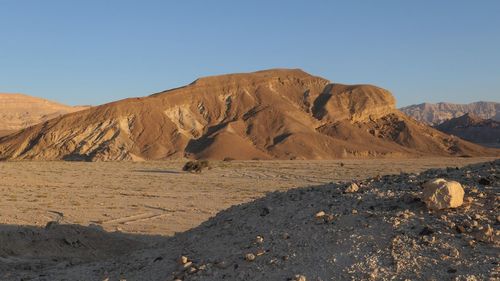 Scenic view of desert against sky