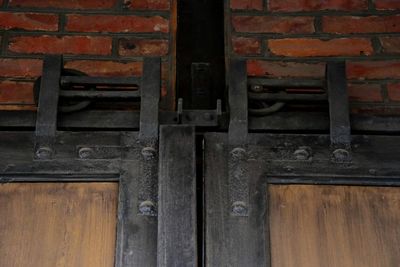 Close-up of wooden door