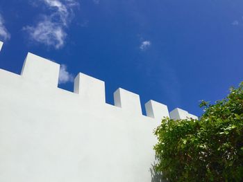 Low angle view of modern building against sky