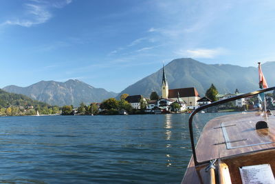 River with mountain range in background