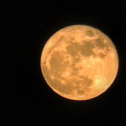 Low angle view of moon in sky