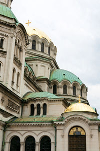 Low angle view of saint sophia cathedral against sky 