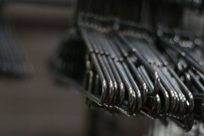 Close-up of chain on table