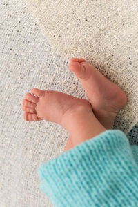 Close-up of baby hand