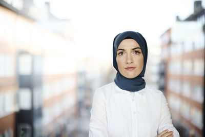 Portrait of businesswoman in hijab