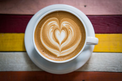 Close-up of coffee on table