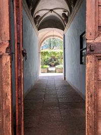 Corridor of historic building