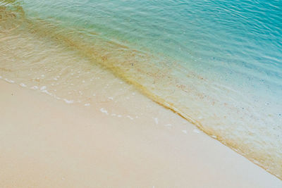 High angle view of beach