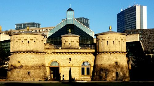 Low angle view of historical building