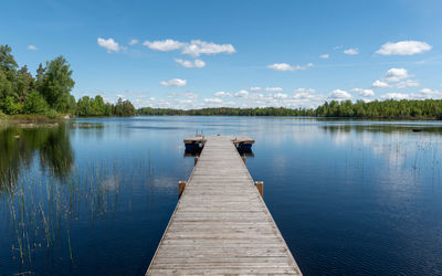 Jetty at the kaven lake