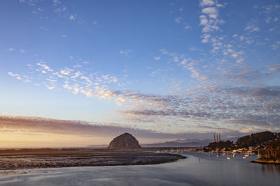 Scenic view of morro bay state park in central california. 