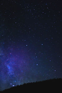 Low angle view of stars in sky