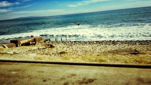 Scenic view of sea against sky