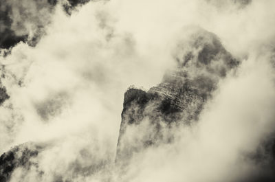 Low angle view of clouds in sky