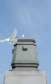 Low angle view of temple against sky
