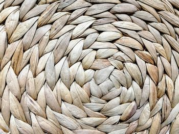 Full frame shot of wicker basket