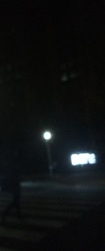 View of illuminated lights at night