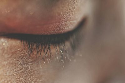 Full frame shot of human head