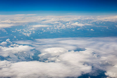 Aerial view of cloudscape