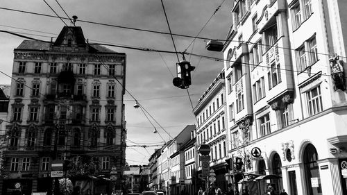 Buildings against sky in city