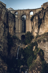 Low angle view of old ruins