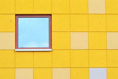 Full frame shot of yellow wall