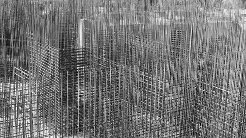 Monochrome view of construction site 