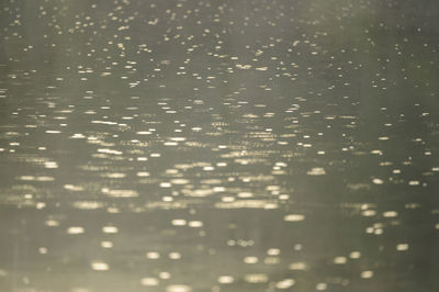 Full frame shot of wet glass