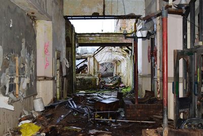 Interior of abandoned home