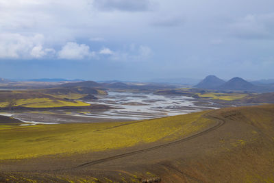 Scenic view of landscape against sky