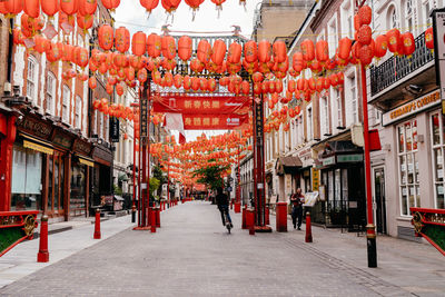 Street amidst buildings in city