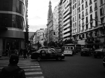 City street with buildings in background