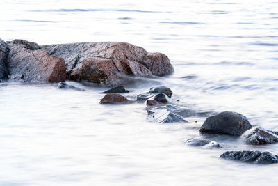 Rocks in sea