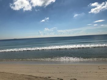 Scenic view of sea against sky