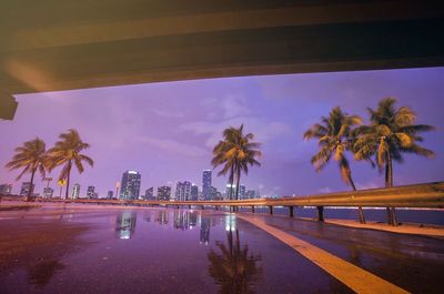 View of swimming pool at beach