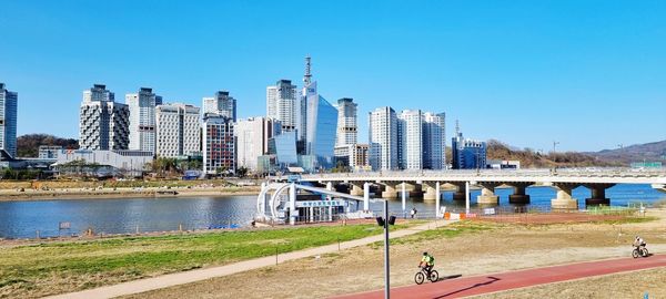 View of buildings in city