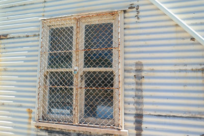 Close-up of metallic structure