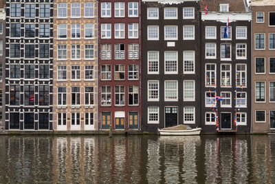 Reflection of buildings in canal