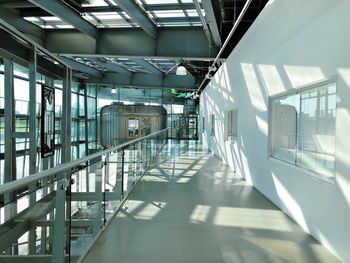 Empty corridor of building