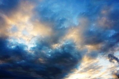 Dramatic sky over landscape