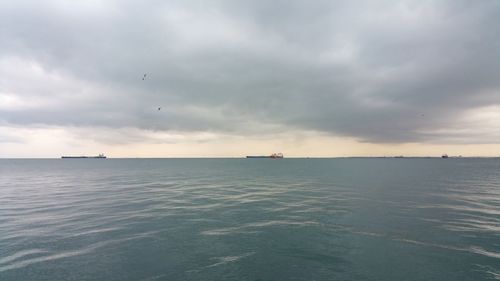 Scenic view of sea against sky