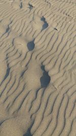 High angle view of sand