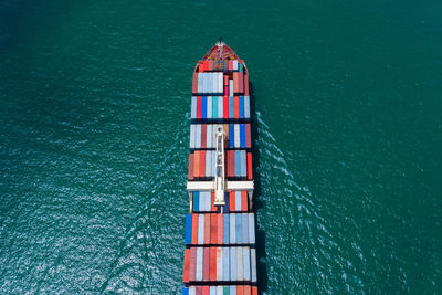Industry business service logistics cargo containers ship import export by the sea 
