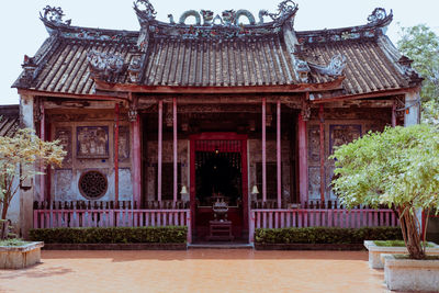 Exterior of temple building