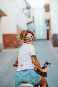 Young woman using mobile phone