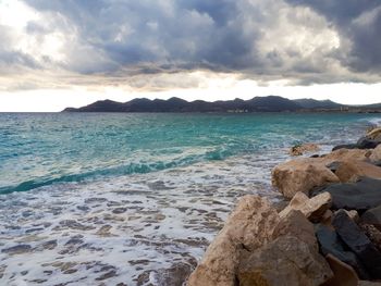 Scenic view of sea against sky