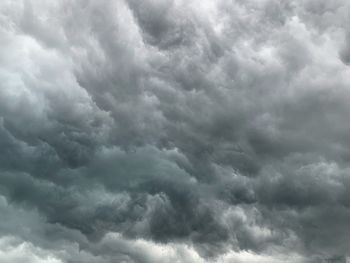 Low angle view of storm clouds in sky